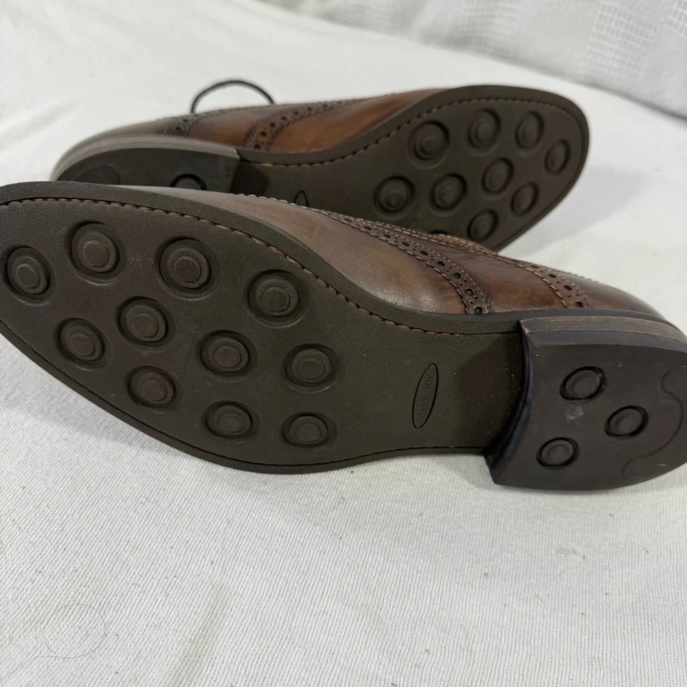 Clarks Mens‎ Size 11 Brown Leather Oxford Dress Shoes Lace Up Casual